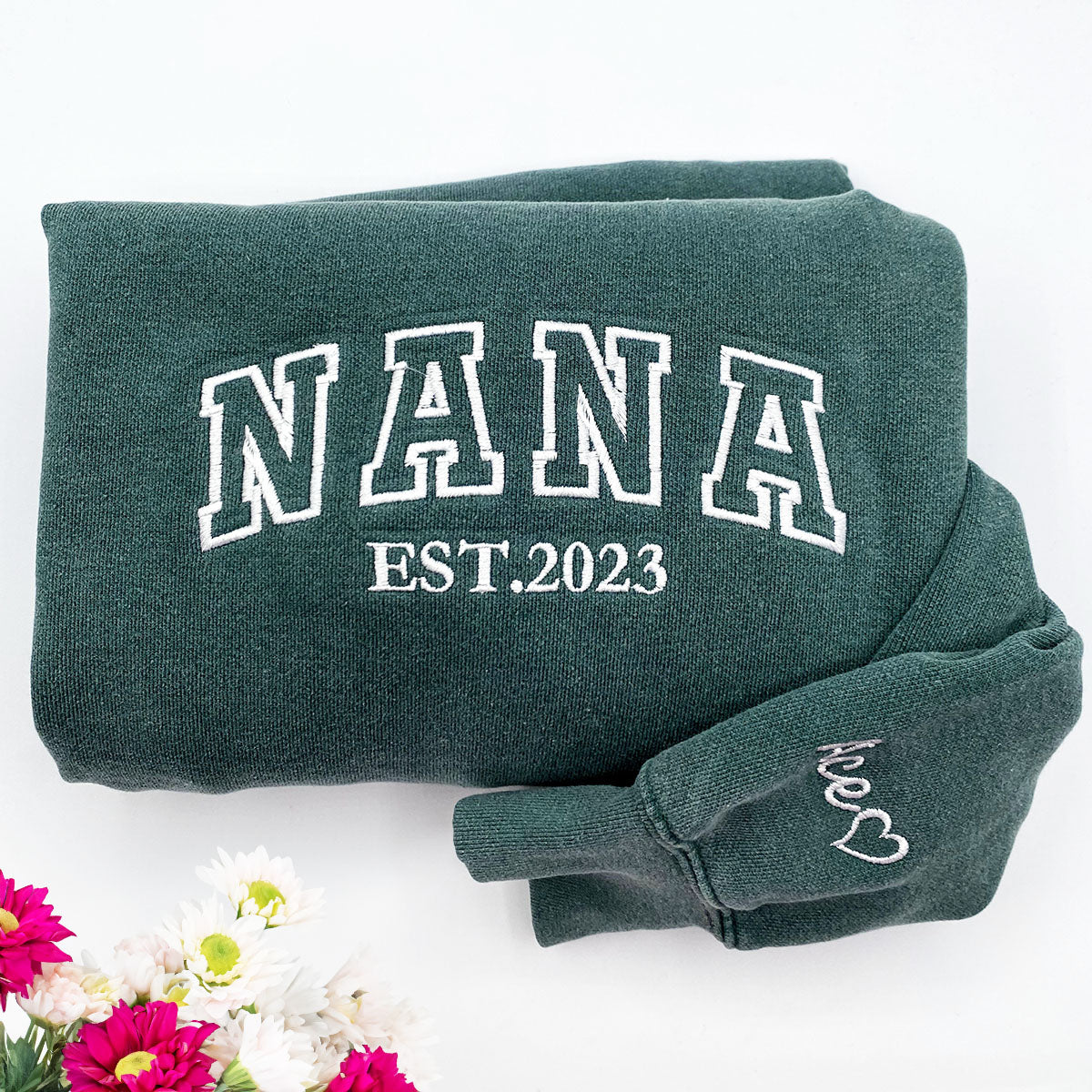 Custom Embroidered Crewneck with Any Text, Logo or Your Photo