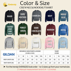 Custom Embroidered Grandmother Sweatshirt with GrandKids Names on Sleeve