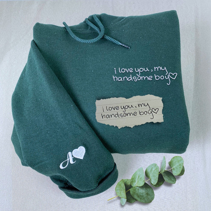 Custom Embroidered Handwriting Hoodie