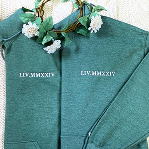 Custom Embroidered Honeymoon Sweatshirt, Personalized Bridal Shower Gifts