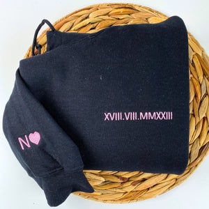 Custom Embroidered Honeymoon Sweatshirt, Personalized Bridal Shower Gifts