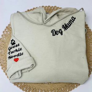 Custom Embroidered Nanny Sweatshirt with GrandKids Names on Sleeve