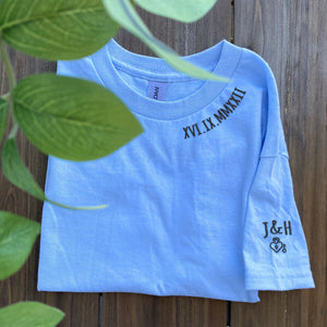 Custom Embroidered Neckline Collar T-Shirt