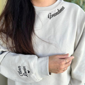 Custom Embroidered High School Name Hoodie