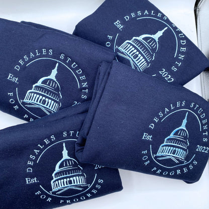 Custom Embroidered Tee, Personalized ANY TEXT HERE Logo Shirt