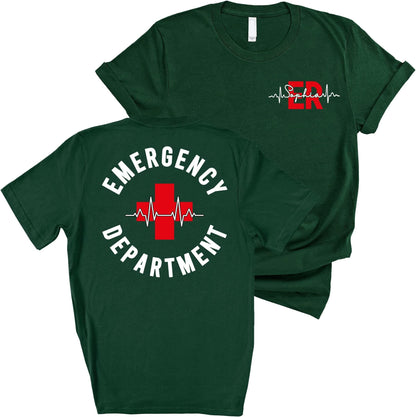 Custom Emergency Department Tee, ER Nurse Tshirt, Emergency Room Tech Gift, ER Tech shirt, Emergency Nurse, Emergency Nurse Gift, Nurse Grad