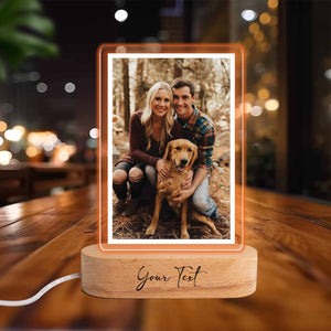 Personalized Photo Light Up Pet Memorial Plaque, Personalized Gifts for Pet Loss, Sympathy Gift for Cat, Dog and Any Other Animals, Dog Gift