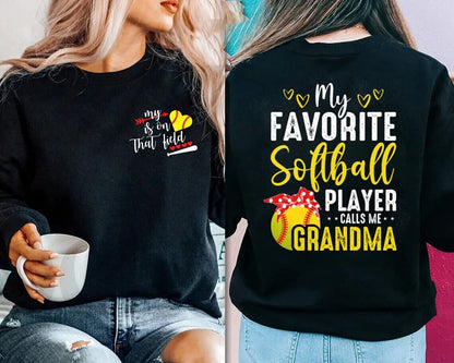 Brugerdefineret softball bedstemor skjorte, mors dag softball skjorte, softball skjorte, gave til bedstemor, baseball dag skjorte, Game Day skjorte gave
