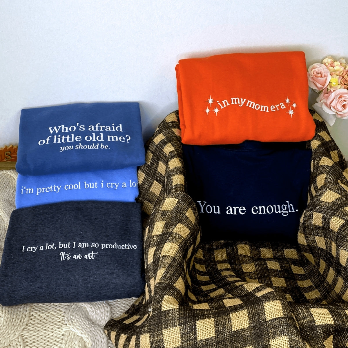 Custom Sweater Embroidery, Personalized Embroidered Sweatshirts