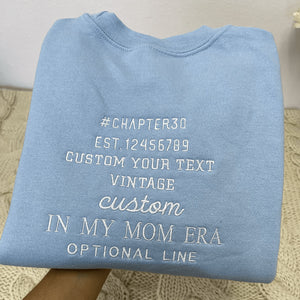 Custom Sweater Embroidery, Personalized Embroidered Sweatshirts