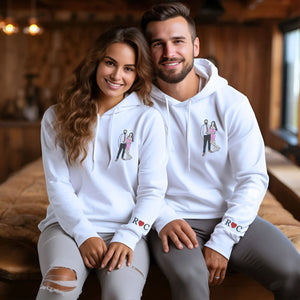 Custom Sweater or Hoodie with Picture, Embroidered Valentine's Day Gifts for Couples