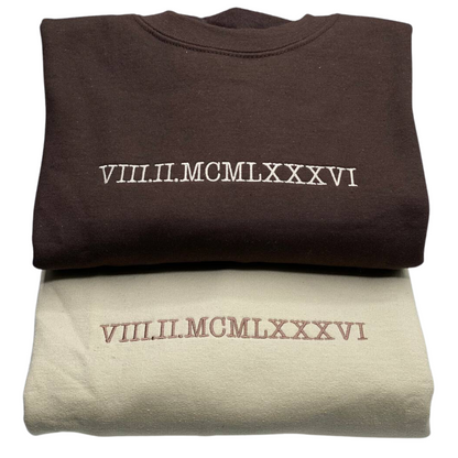 Custom Embroidered Year Sweatshirt