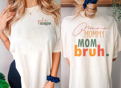 Custom girl Mama Est 2023 Shirt, Mama Mommy Mom Bruh Shirt, Personazlied Mom Gift, Mother's Day Shirt, girl Mom Sweatshirt, Mom Of girl Tee