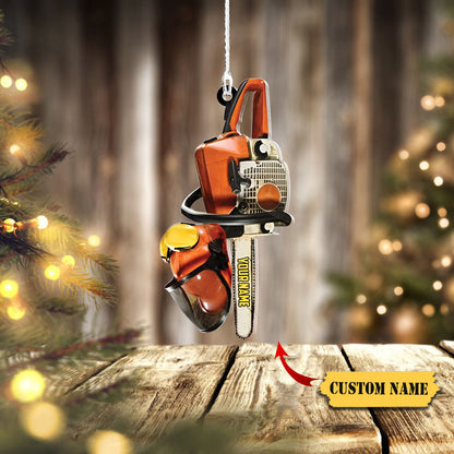 Arborist Supplies Hanging Ornament, Arborist Chainsaw Christmas Ornament, Custom Christmas Ornament, Ornament Christmas, Ornament For Gift