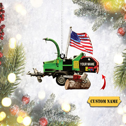 Customized Arborist Supplies Hanging Ornament, Arborist Chainsaw Christmas Ornament, Custom Christmas Ornament, Ornament Christmas, Ornament For Gift