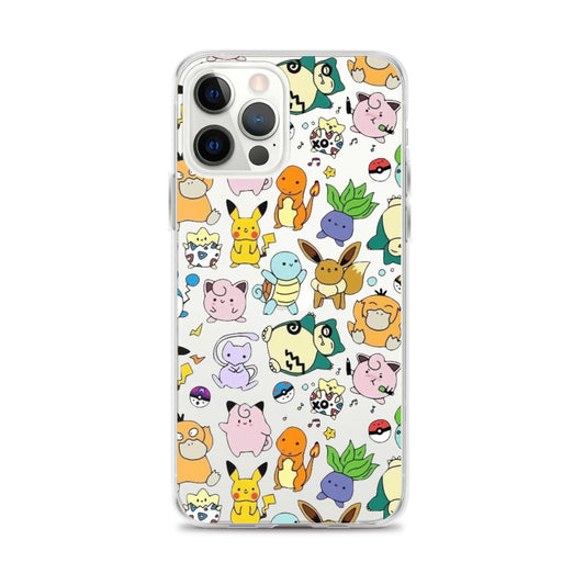 Cute Friends Funny Drawing Pattern Clear Phone Case for iPhone