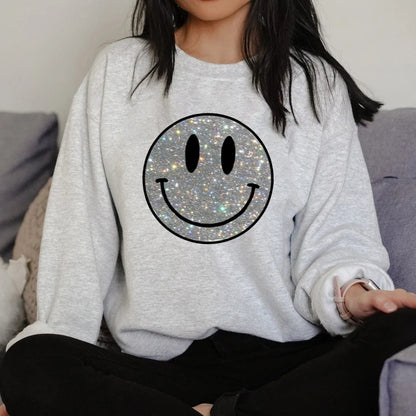 Cute Smile Shirt, Smiley Face Shirt,Happy Face Shirt,Happy Face, Positive Vibes T-shirt,Trendy Sweatshirt, Gift For Her, Emotionally Drained