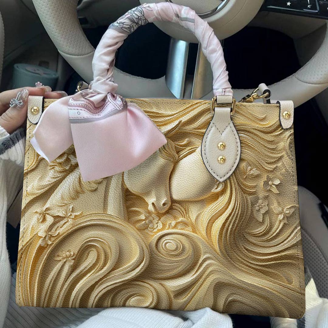 Horse Leather Bag Celestial Horse Embrace