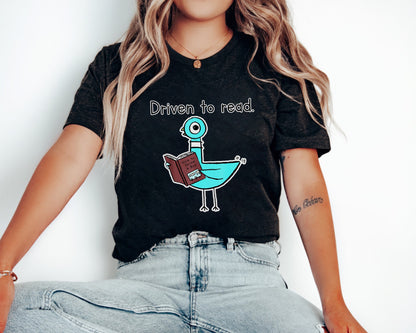 Driven To Read Shirt, I Am Book Loving Pigeon Teacher Shirt, Pigeon Shirt, Funny School Shirt, Kindergarten Teacher Shirt, Back To School