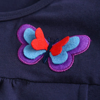 Girl Casual Dress Kids Cotton Dresses Long Sleeve Straight Dress for Spring Autumn Kids Cartoon Costumes Children Clothing