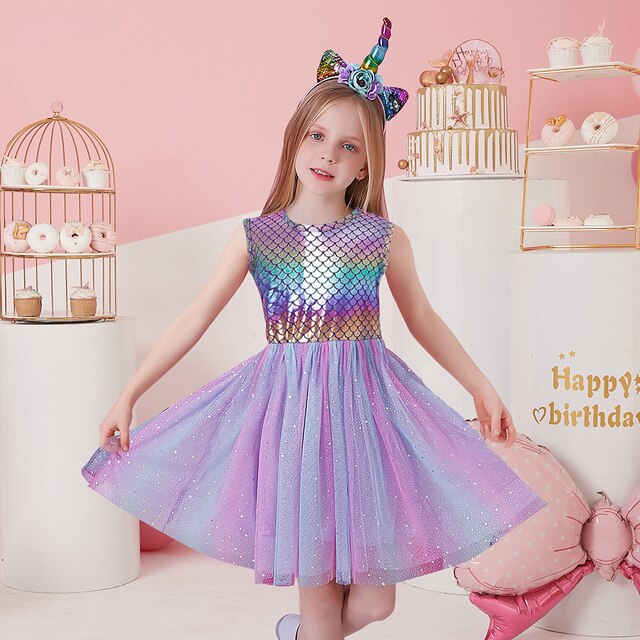 Summer Kids Dresses For Girls Sleeveless Party Princess Dress Toddler Birthday Girls Vestidos Children Tutu Dress Clothes