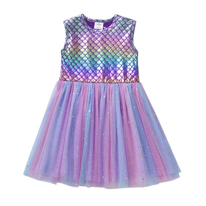 Summer Kids Dresses For Girls Sleeveless Party Princess Dress Toddler Birthday Girls Vestidos Children Tutu Dress Clothes