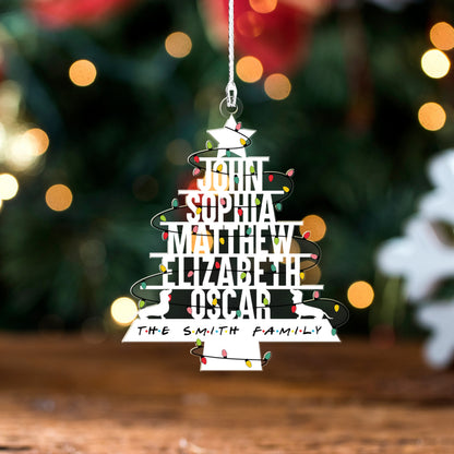 Personalized Family With Dachshund Dog Ornament Christmas, Christmas Tree Ornament , Personalied Family Christmas Tree, Christmas For Gift