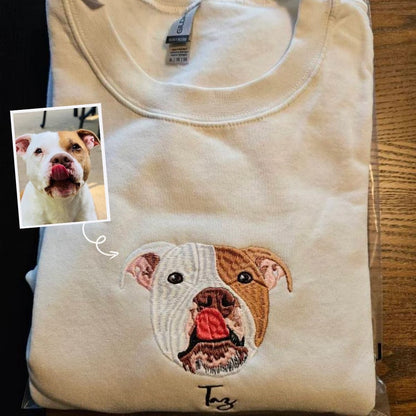 Dachshund Sweatshirt or Hoodie, Custom Embroidered Gift from Photo Name