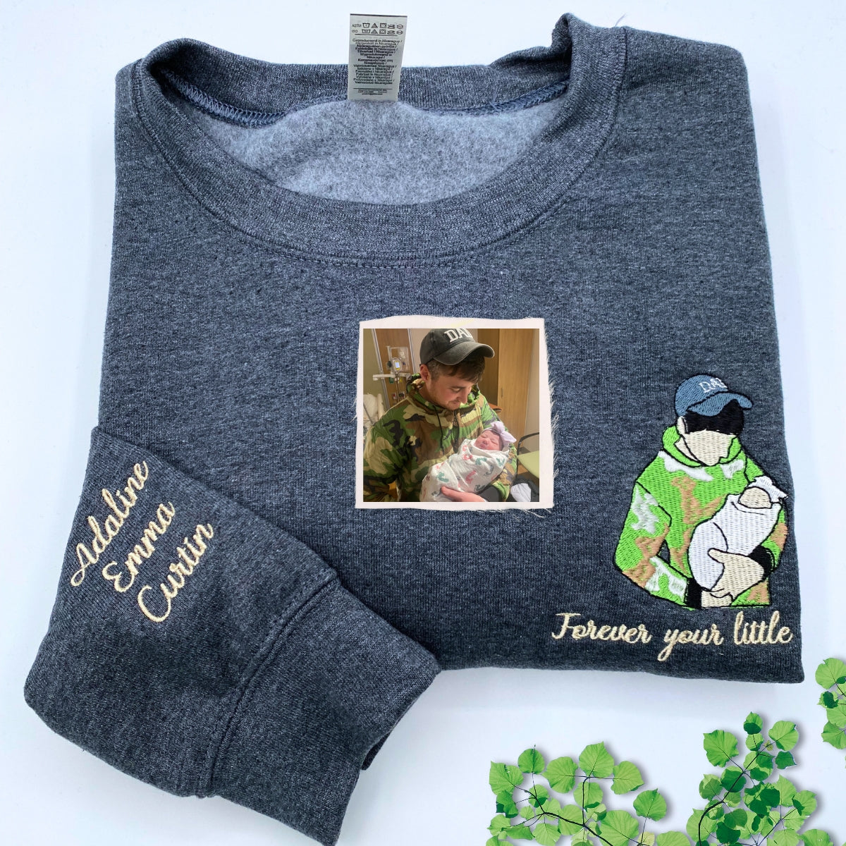 Cute Valentines Day Sweatshirt or Hoodie with Roman Numerals, Custom Embroidered Gift Ideas For Couples