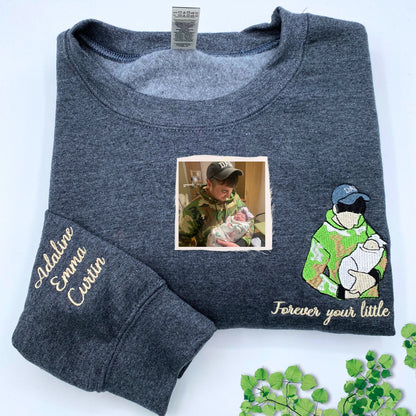 Cute Valentines Day Sweatshirt or Hoodie with Roman Numerals, Custom Embroidered Gift Ideas For Couples