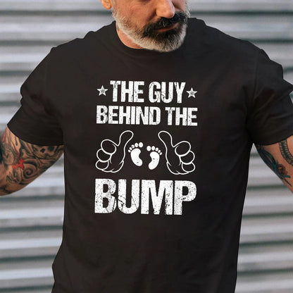 Dad to be Shirts, Father's Day T-shirt, Baby Announcement Tee, Dad Surprise T-shirts, Funny Pregnancy Shirt, The Man Behind The Bump tee