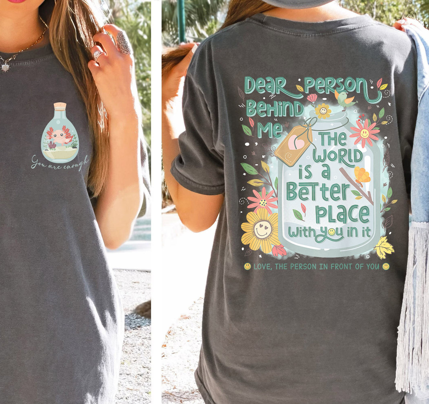 Dear Person Behind Me T-shirt, Aesthetic Oversized Shirt, Person Behind Me Tee Shirt, Aesthetic Be Kind Shirt, Mental Health T-shirt