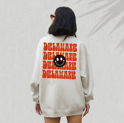 Delaware Game Day Themed Sweatshirt, shirt, Delaware Student Gift, UDel Tailgate Apparel, Custom Game Day Shirt, Delaware Sweatshirt, shirt