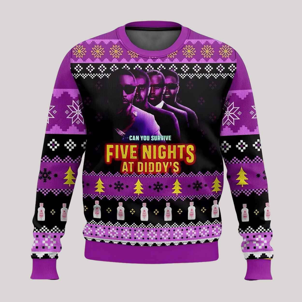Diddy’s Can You Survive Five Night At Diddy's Ugly Christmas Sweater