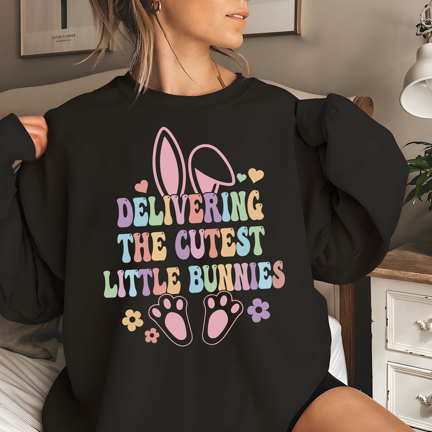 Easter Nurse Sweatshirt, Easter Labor and Delivery Nurse Shirts, Labor and Delivery Nurse Gift, L and D Nurse Shirt, Mother Baby Nurse