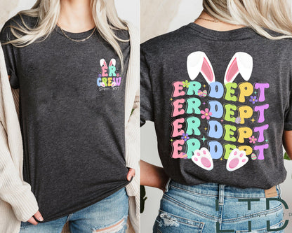 Easter Emergency Department Shirt, ER Nurse Easter Shirt, Emergency Room Nurse Shirt, Er Dept Easter Nurse Shirt, Easter Gift For Nurse