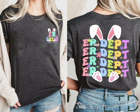 Easter Emergency Department Shirt, ER Nurse Easter Shirt, Emergency Room Nurse Shirt, Er Dept Easter Nurse Shirt, Easter Gift For Nurse