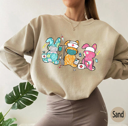 Easter Bunny Sweatshirt, Doctor Easter Hoodie, Chillin With My Peeps Gift, Easter Shirt, Cute Easter Shirt, Nurse Crew, Doctor Crew Shirt