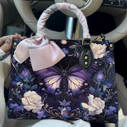 Butterfly Leather Bag Celestial Rose Garden