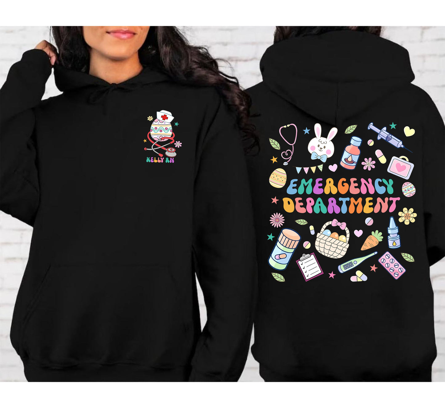 Emergency Department Hoodie, Back And Front Design ER Nurse Gift, New Nurse Grad Gift, ER Department Shirt, Future Nurse Gift, ER Nurse