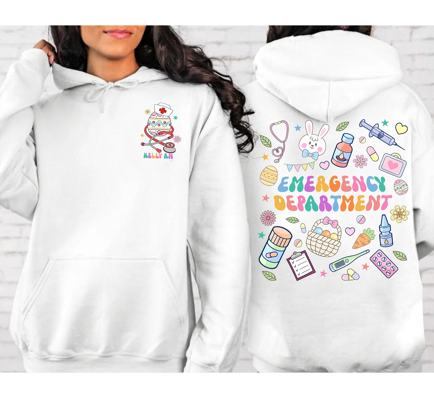 Emergency Department Hoodie, Back And Front Design ER Nurse Gift, New Nurse Grad Gift, ER Department Shirt, Future Nurse Gift, ER Nurse