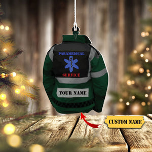 EMS EMT paramedic custom shaped acrylic ornament, Waistcoat EMT Paramedic Ornament, Ornament Christmas, Ornament For Gift