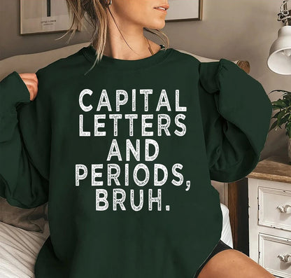 English Teacher Shirt, Bruh Shirt, English Teacher Gift, Grammar Police, Grammar Tshirt, Writing Tee, ELA Teacher Clothes, teacher Shirt