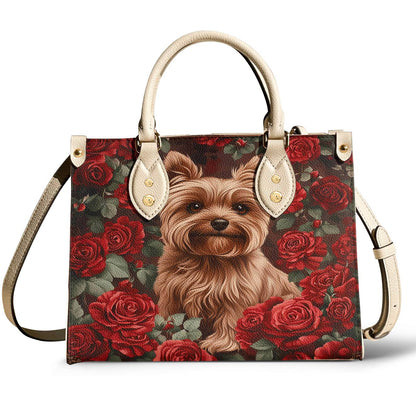 Yorkie Leather Bag Scarlet Rose Yorkie