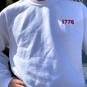 Embroidered 1776 Crewneck Sweatshirt