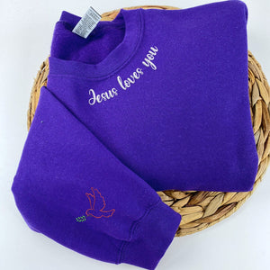 Embroidered Aunt Life Sweatshirt or Hoodie with Children Names on Sleeve