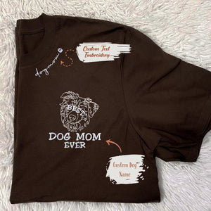 Embroidered Best Australian Shepherd Dog Mom Ever Shirt