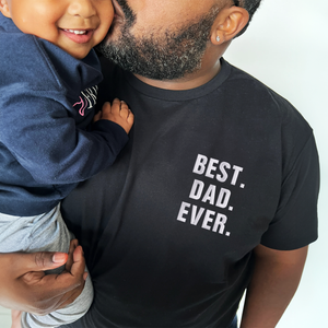 Embroidered Best Dad Ever Shirt