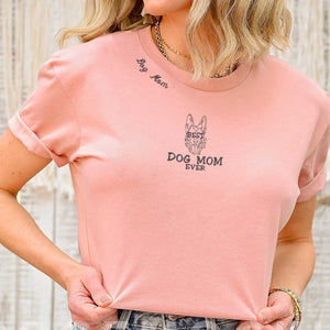 Embroidered Best German Shepherd Dog Mom Ever Shirt