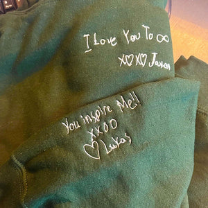 Embroidered Handwriting Sweatshirt